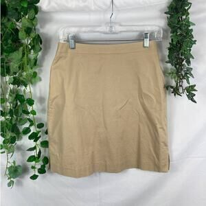 111 State Tan Pencil Skirt